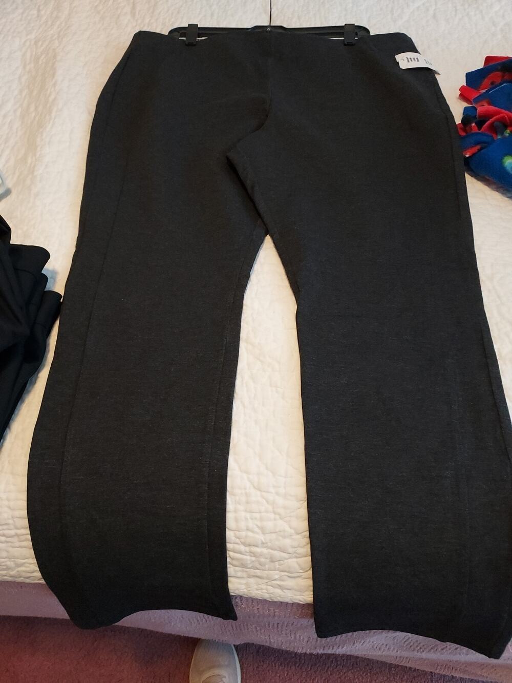 New Cleo Size XXL Women's Dark Gray Pull on Knit Pants SEE measurements